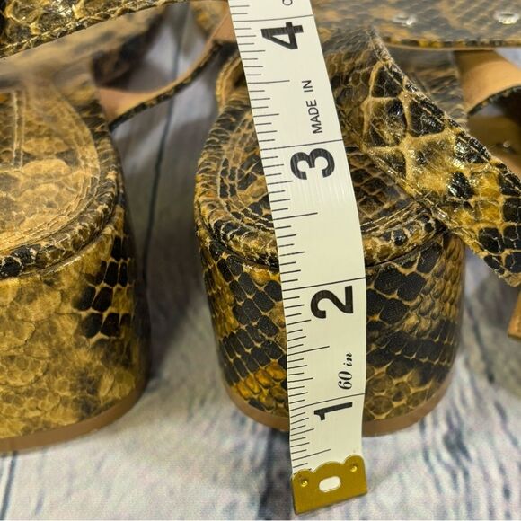 NWT Topshop Dakota Snake Embossed Classic Minimalist Slingback Sandal (EU38) 7.5 - Picture 8 of 8